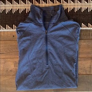 Lululemon Blue Zip Up Long sleeve Swiftly